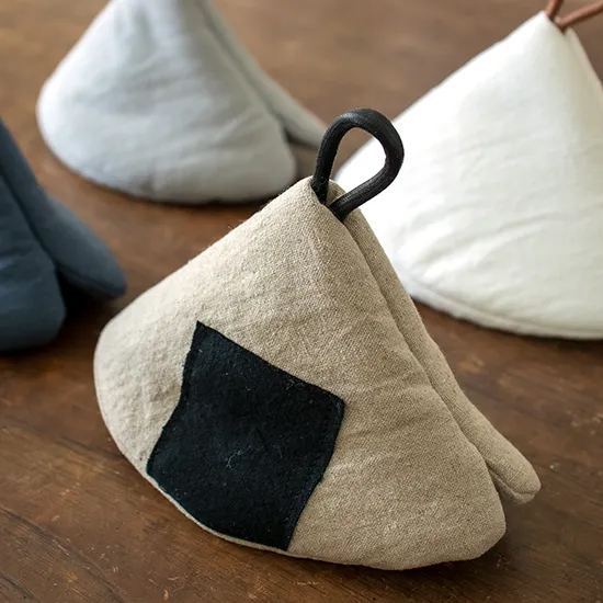 綿麻三角形鍋つかみ