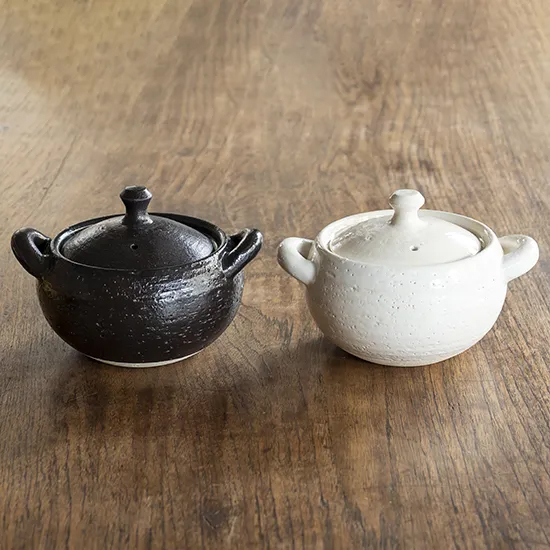 伊賀土鍋 白丸・黒丸