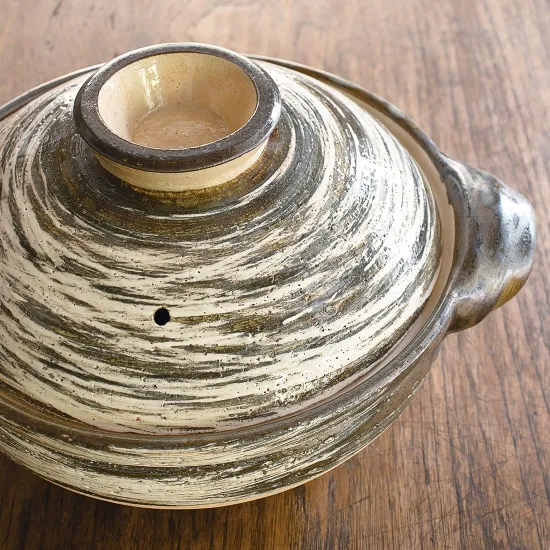 伊賀土鍋 刷毛目(大)